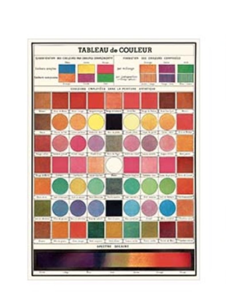 Cavallini Wrap Sheet Color Chart