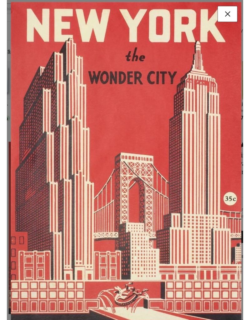 Cavallini Wrap Sheet New York Wonder City