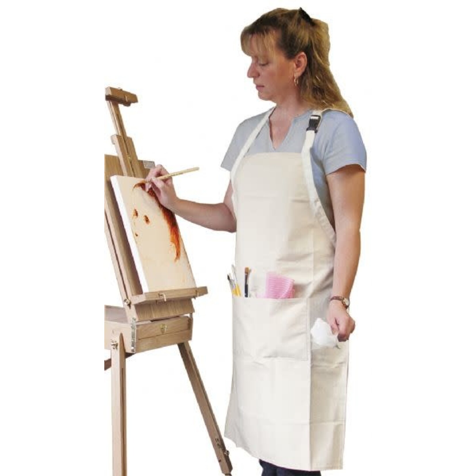 Heritage Arts Extra Large Adult Natural Canvas Artist Apron