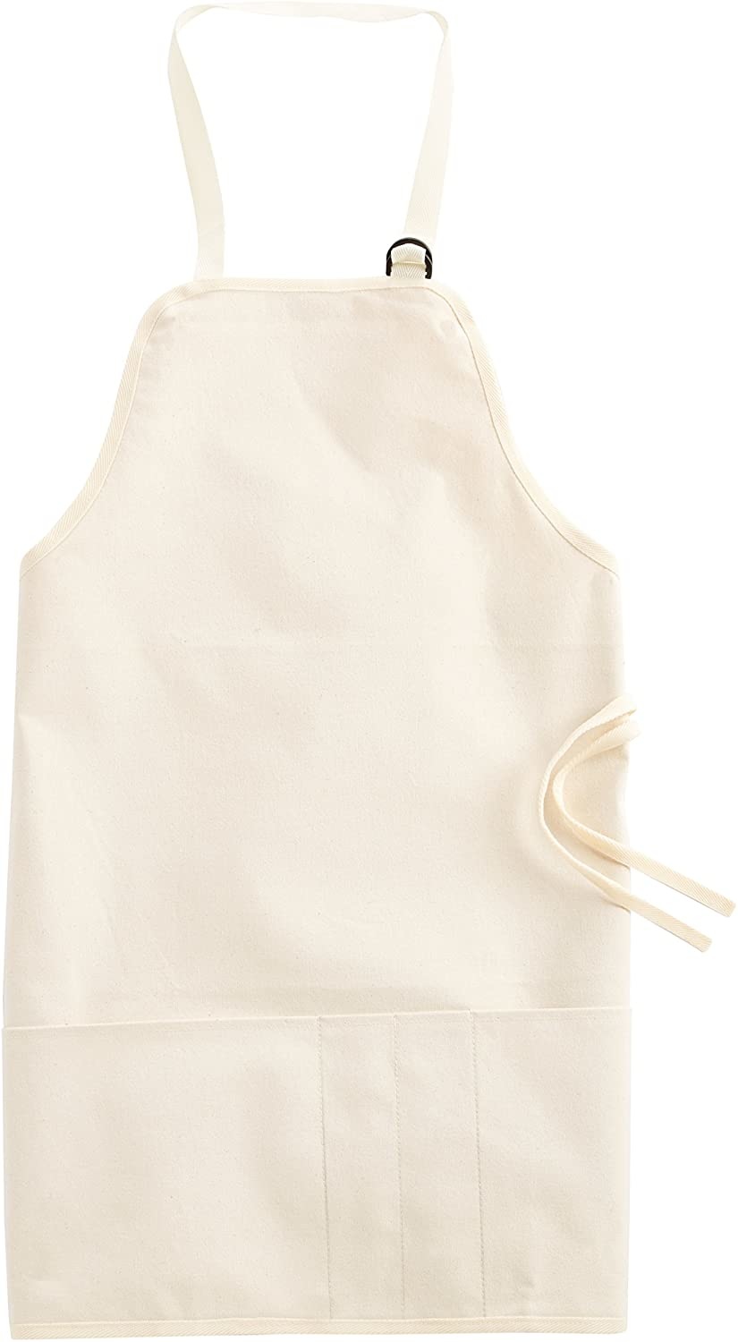 Extra Large Adult Natural Canvas Artist Apron - MICA Store