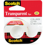 Scotch 3m Tape 144 Transparent W/DSPN 1/2x450 in