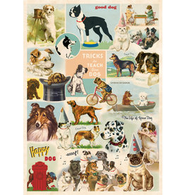 Cavallini Wrap Sheet Dog Collage