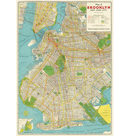 Cavallini Wrap Sheet Brooklyn Map