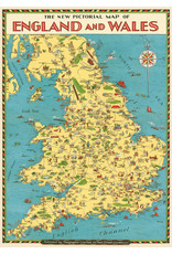 Cavallini Wrap Sheet England Map