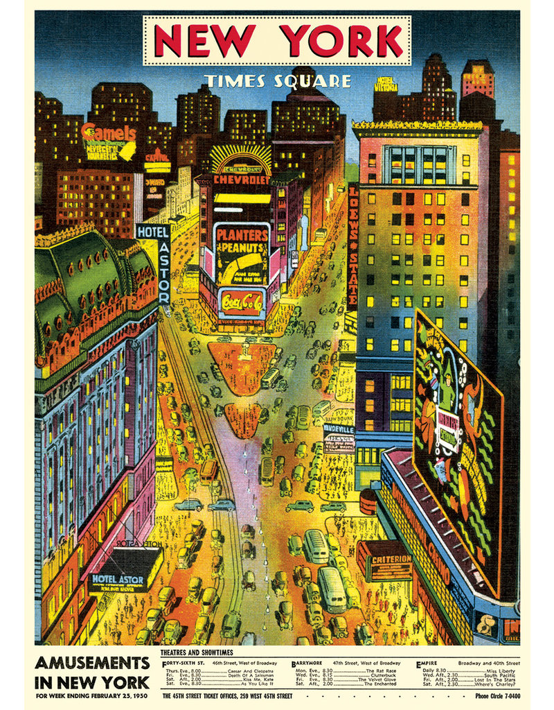 Cavallini Wrap Sheet New York Times Square