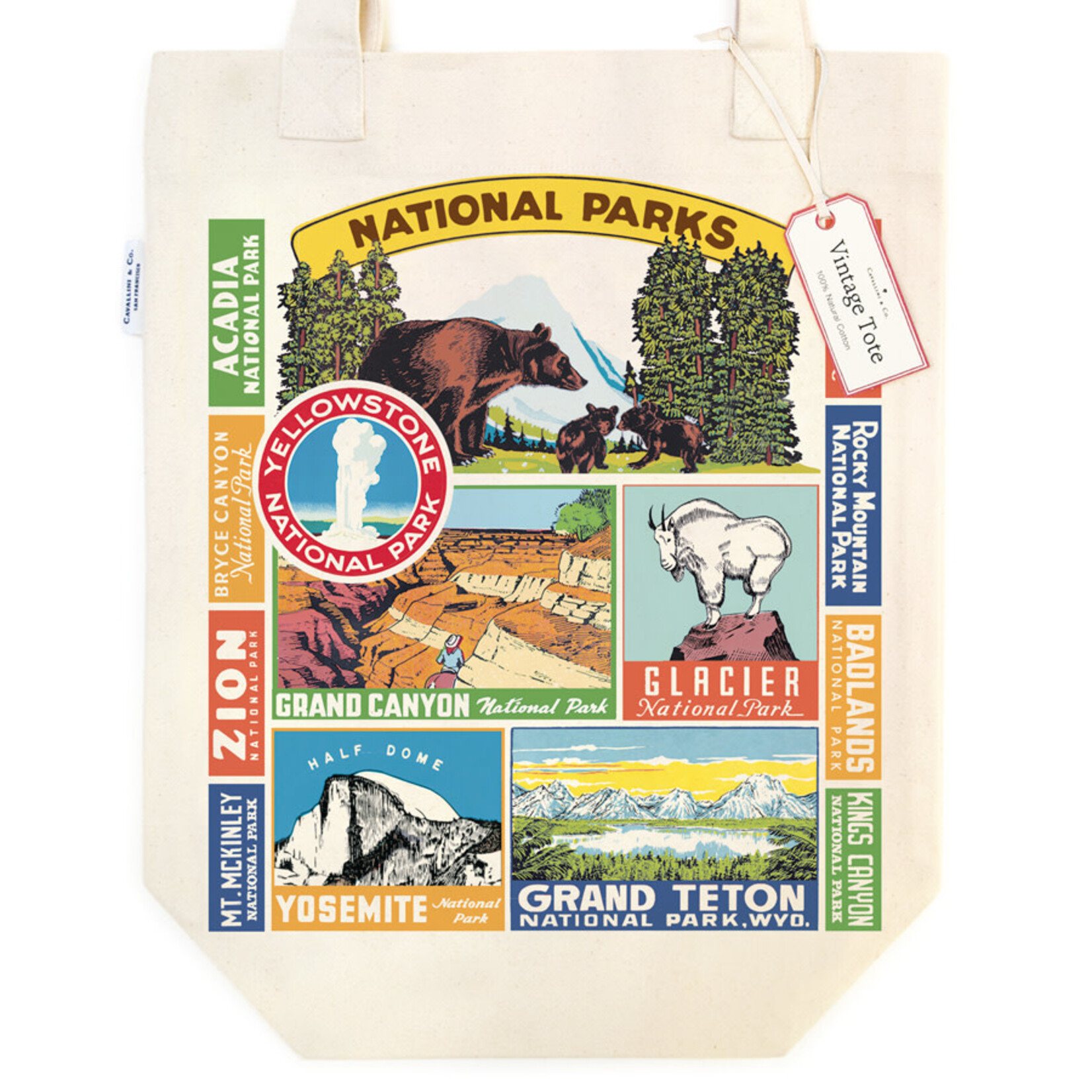 Cavallini Tote Bag National Parks