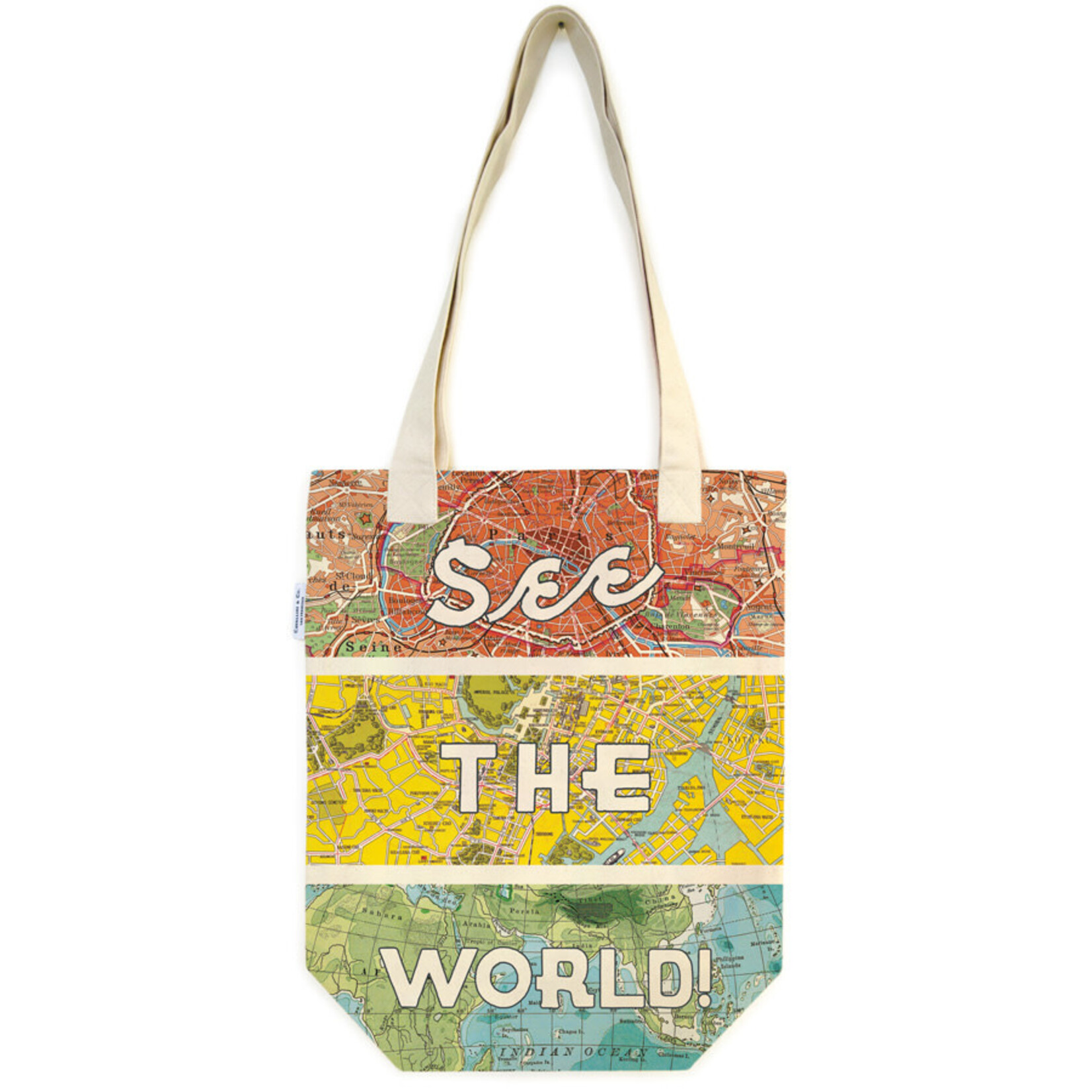 Cavallini Tote Bag See The World