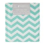 Darice Chevron Quilting Fabric Fat Quarters: Turquoise, 18 X 21 Inches