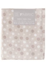 Darice Polka Dot Quilting Fabric Fat Quarters: Gray, 18 X 21 Inches