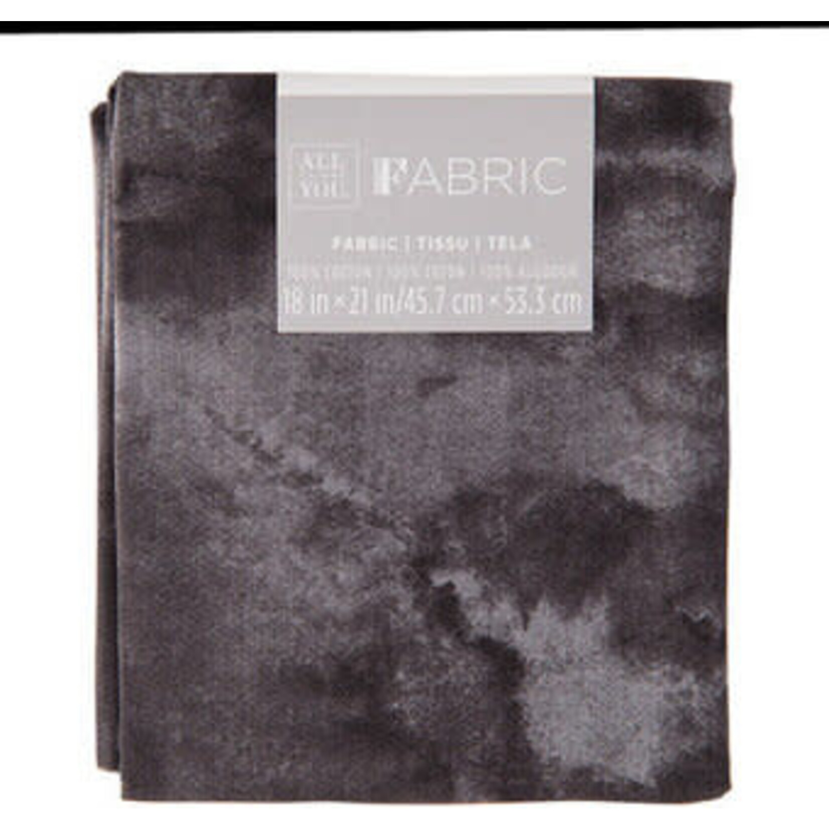 Darice Tie Dye Quilting Fabric Fat Quarters: Black, 18 X 21 Inches