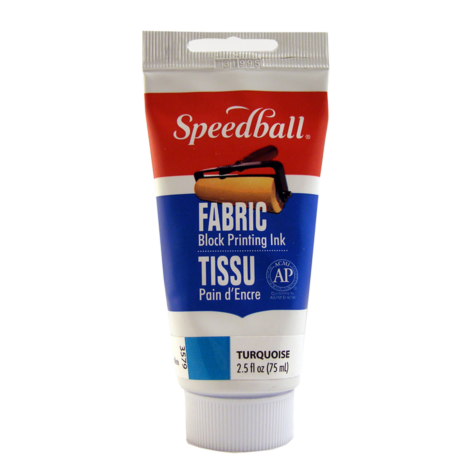 Speedball Fabric Block Printing Ink Turquoise 2.5 oz.