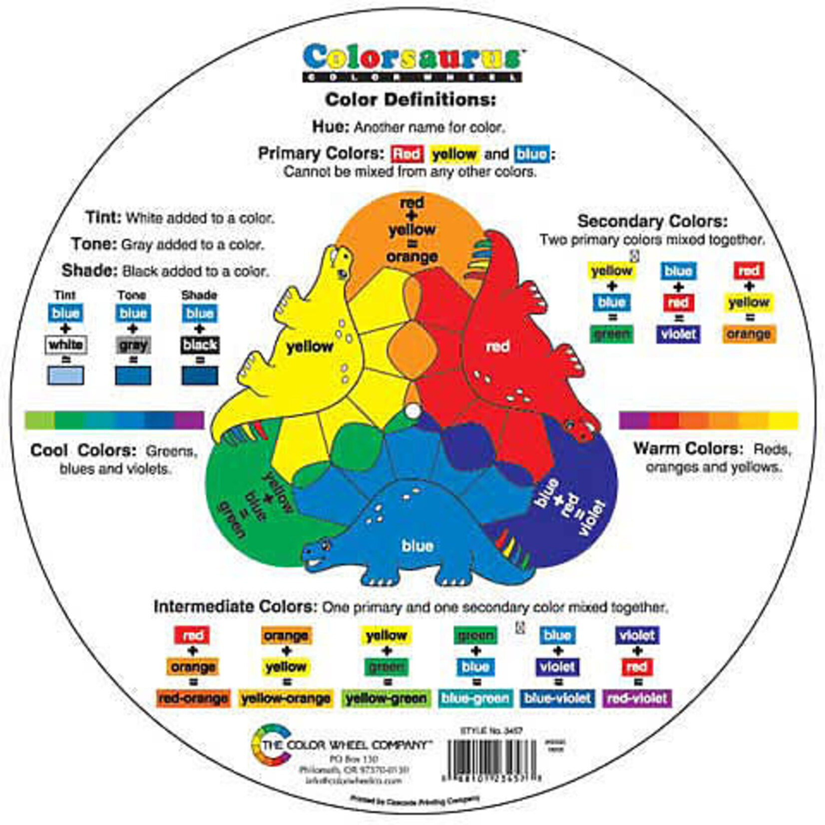 Color Wheel Co Colorsaurus / Child Color Wheel