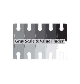 Color Wheel Co Gray Scale and Value Finder, Ten swatches