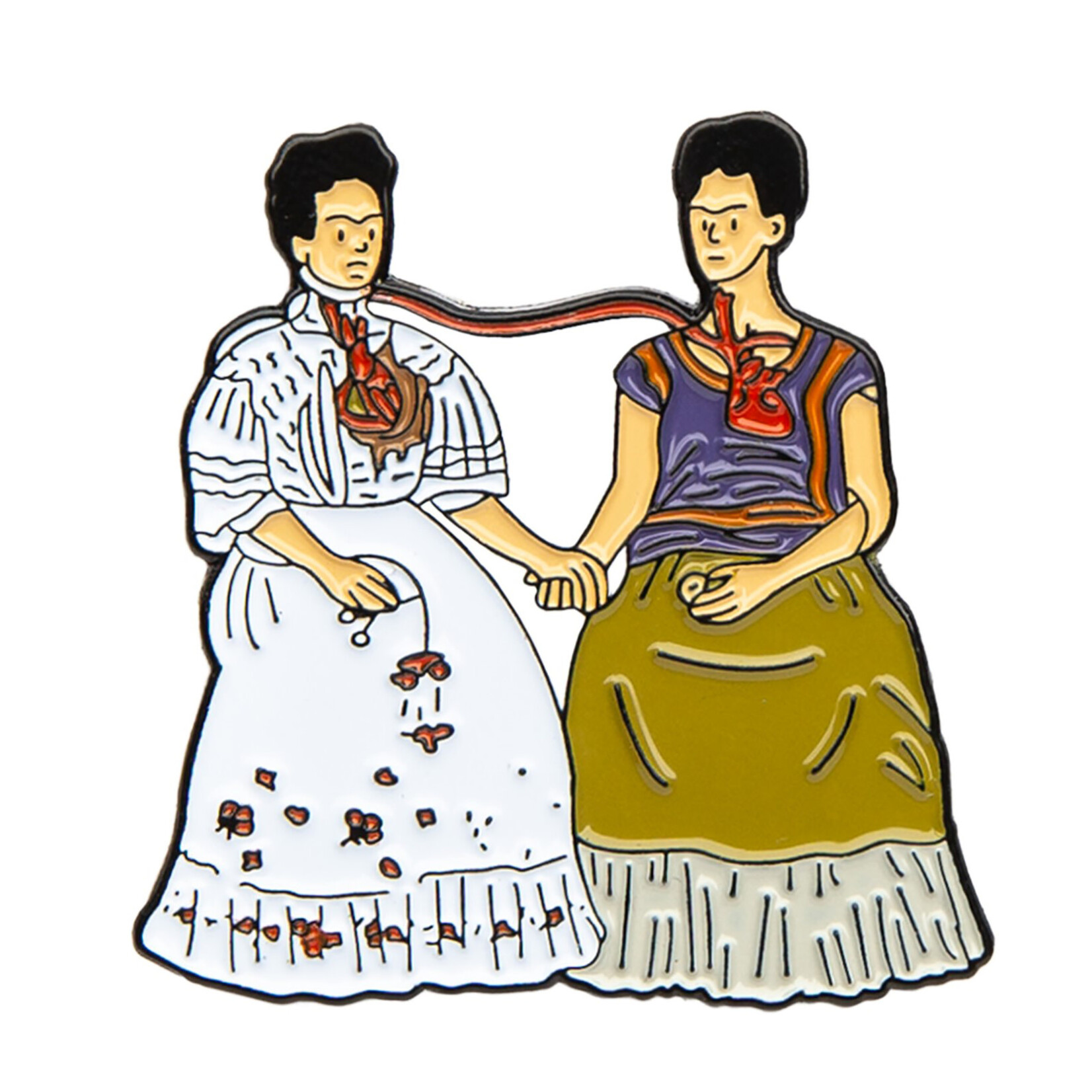 Art History Enamel Pins, Two Fridas - Frida Kahlo