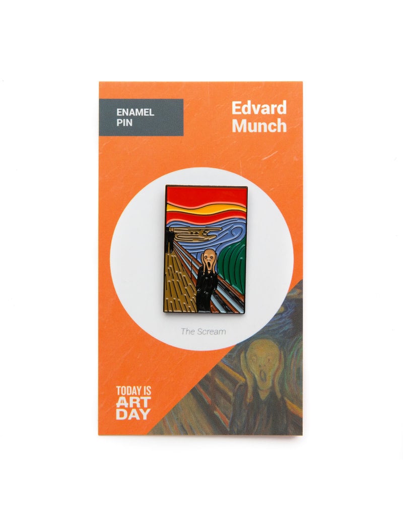Today is Art Day Art History Enamel Pins, Scream - Munch