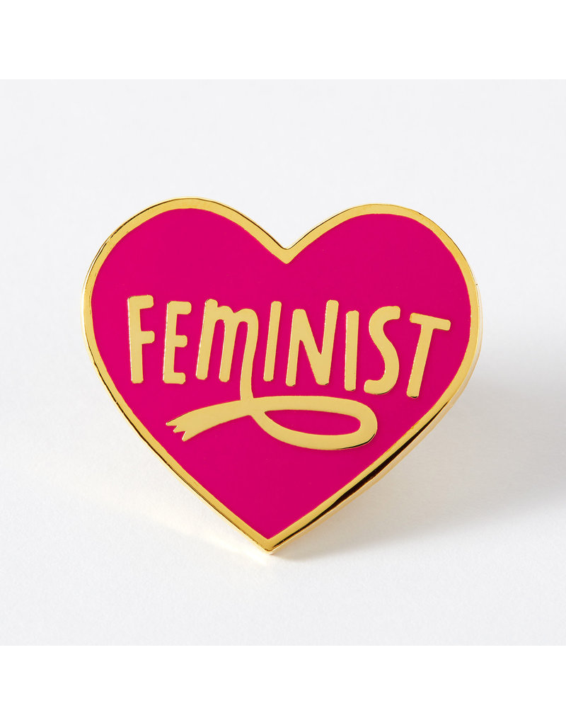Punky Pins Pin Feminist Heart Pink