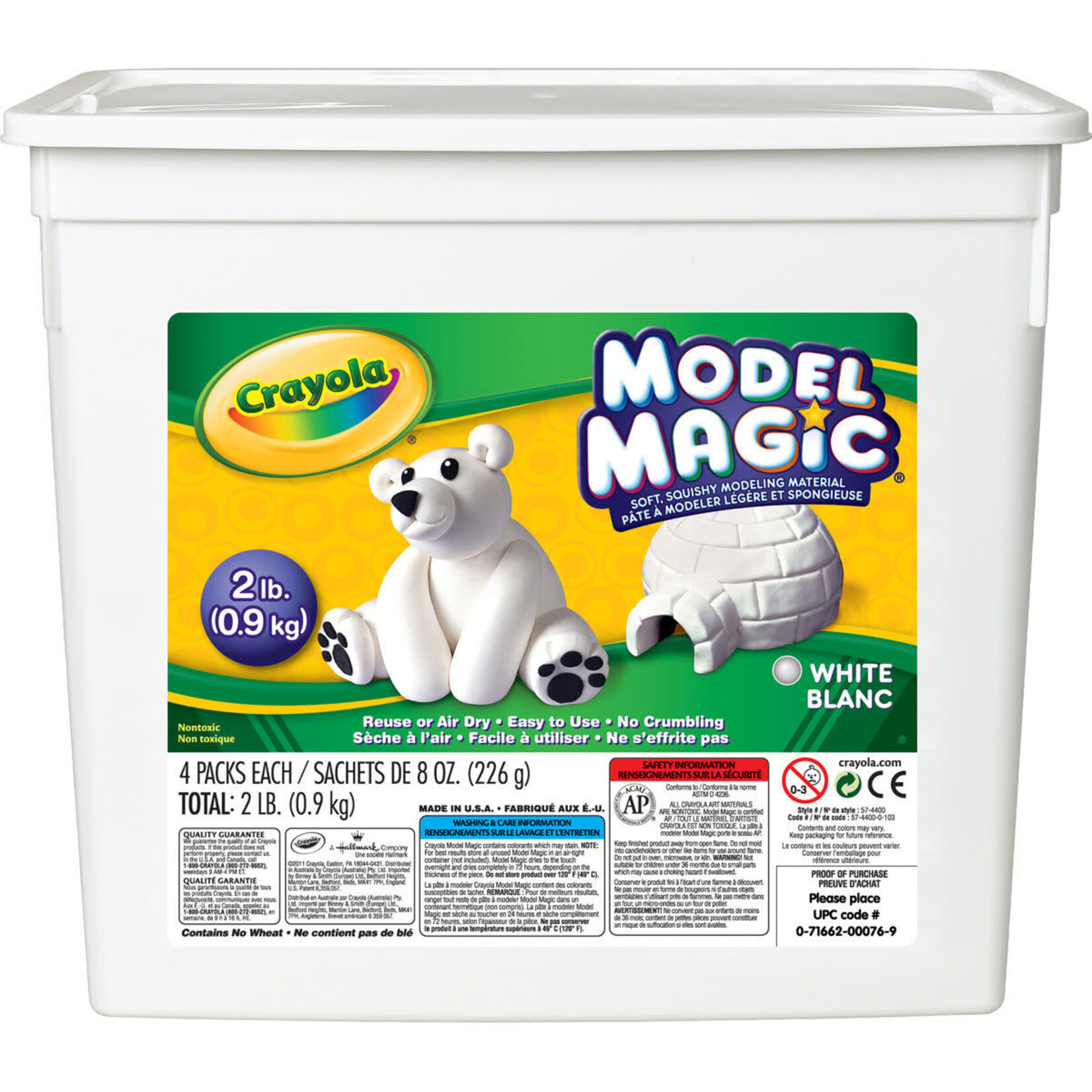 Crayola Model Magic 2lb White Tub