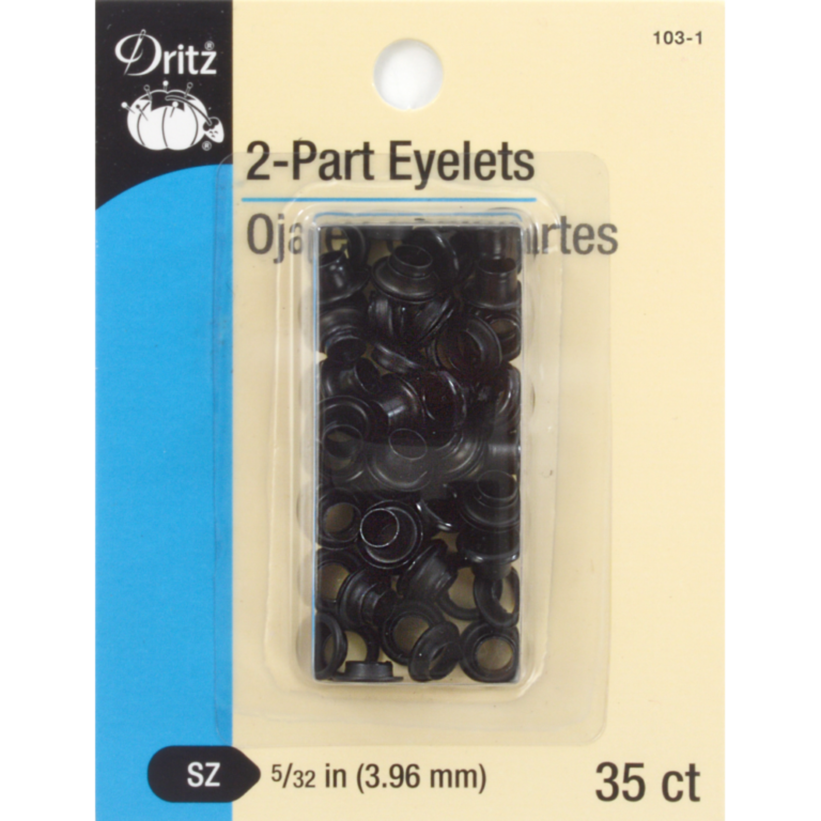 Eyelets Black 5/32''