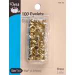 Eyelets Gold 5/32''