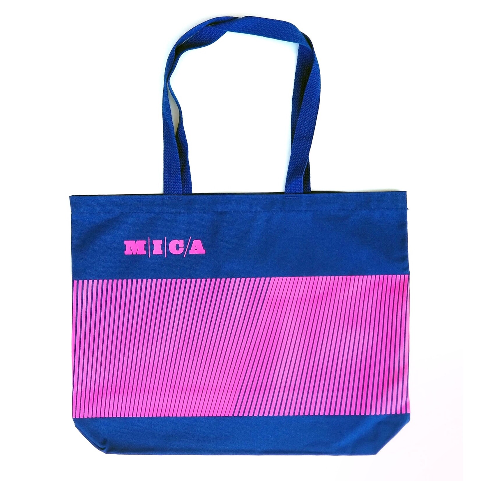 MICA Tote Bag w/ Stripe Design