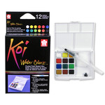 Sakura Koi Water Colors Field Sketch Box W/ Brush - 12 color