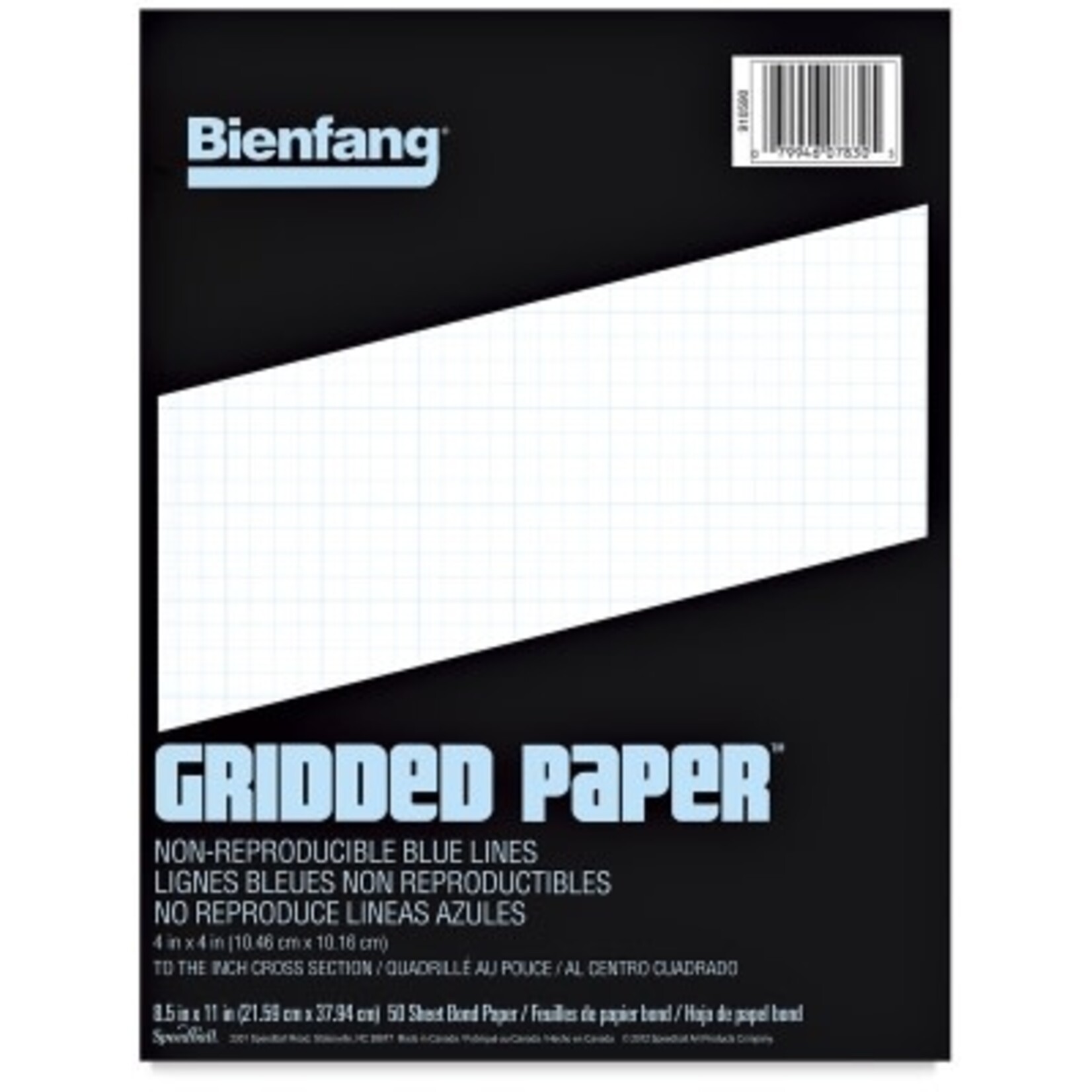 Speedball Bienfang Designer Grid Paper Pad 11x17 -- 4X4 Grid
