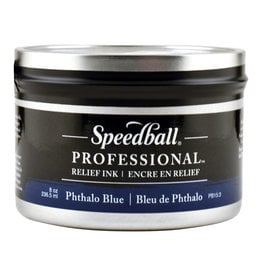Speedball 8Oz Professional Relief Ink Phthalo Blue