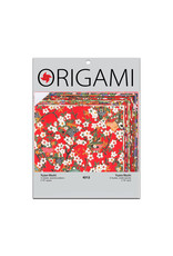 Yasutomo Origami Yuzen Red 5 7/8 12 Sheets
