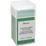 Darice Extra Fine Glitter: Emerald, 1.5 Ounces