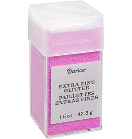 Darice Extra Fine Glitter: Bubblegum, 1.5 Ounces