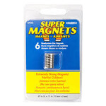 Magnet Source Super Neodymium Disc Magnets, .472'' Dia. X .118'' Thk. 6/Pkg.