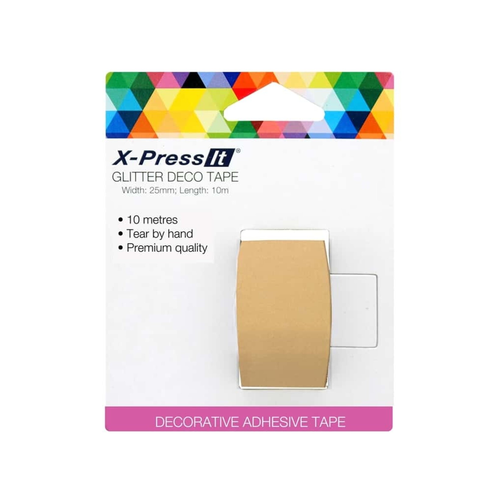 X-Press it *Final Sale* Deco Tape Kraft 25Mmx10M (1''X11Yds)