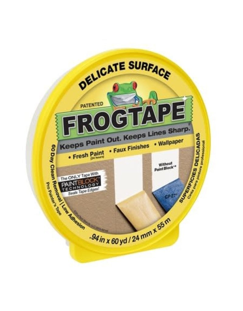 Duck Tape FrogTape Delicate-Surface Masking Tape, .94" x 60 yards