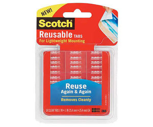 Scotch Removable Heavy-Duty Mounting Squares - 16 count