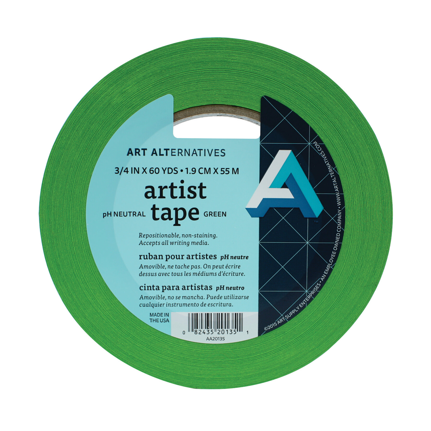 Art Alternatives Tape Artist Green 3/4Inx60Yd