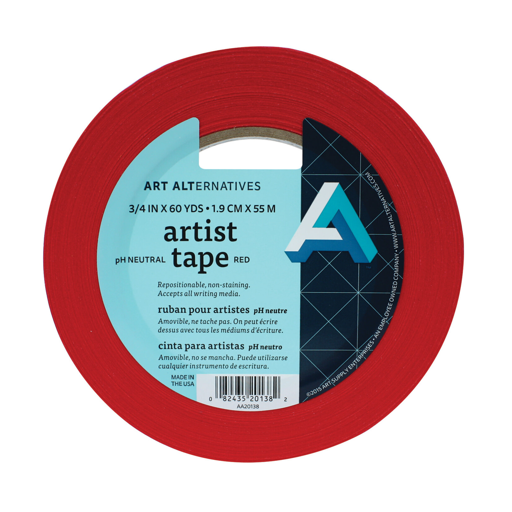 Art Alternatives Discontinued  Tape Artist Red 3/4 in x 60  yd