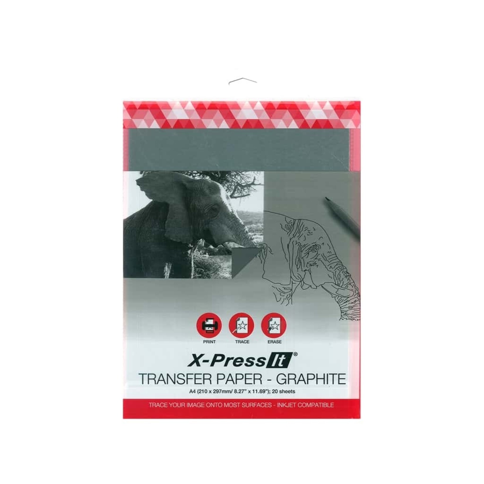 X-Press it Transfer Paper - Graphite A4(210 X 297Mm/8.27'' X 11.69'') 20 Sheets