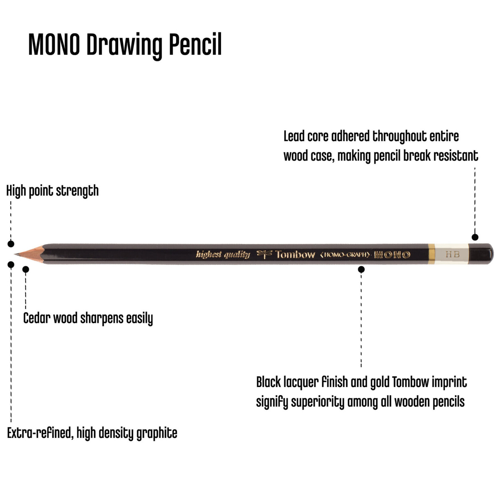Tombow Mono Drawing Pencil Hb