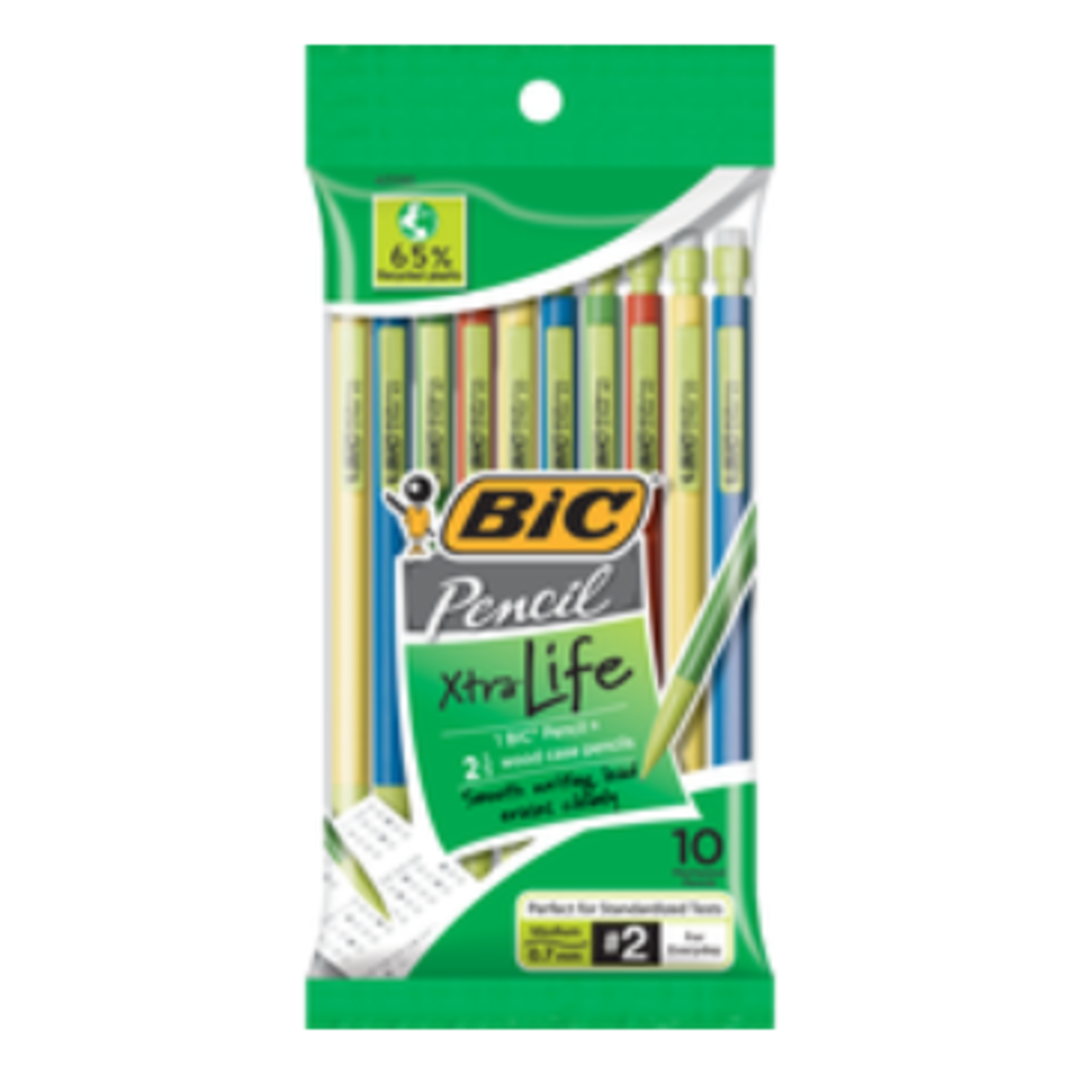 Bic Bic Xtra Life Mechanical Pencil - Black .7Mm 10Pk Bp Colorful Barrel