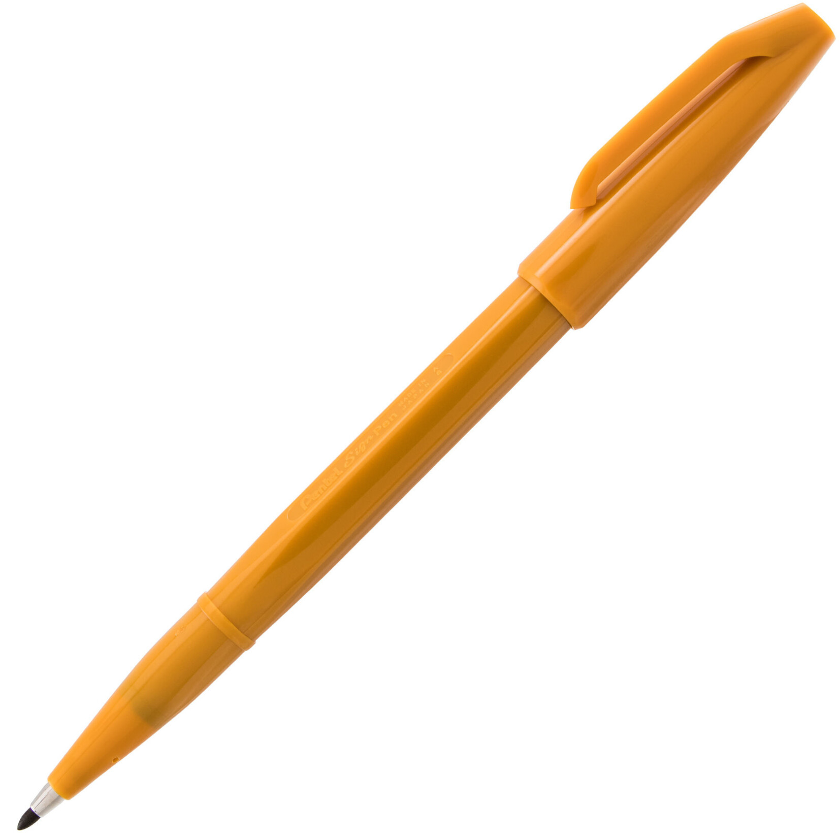 Pentel Fiber Tip Sign Pen Yellow Ochre