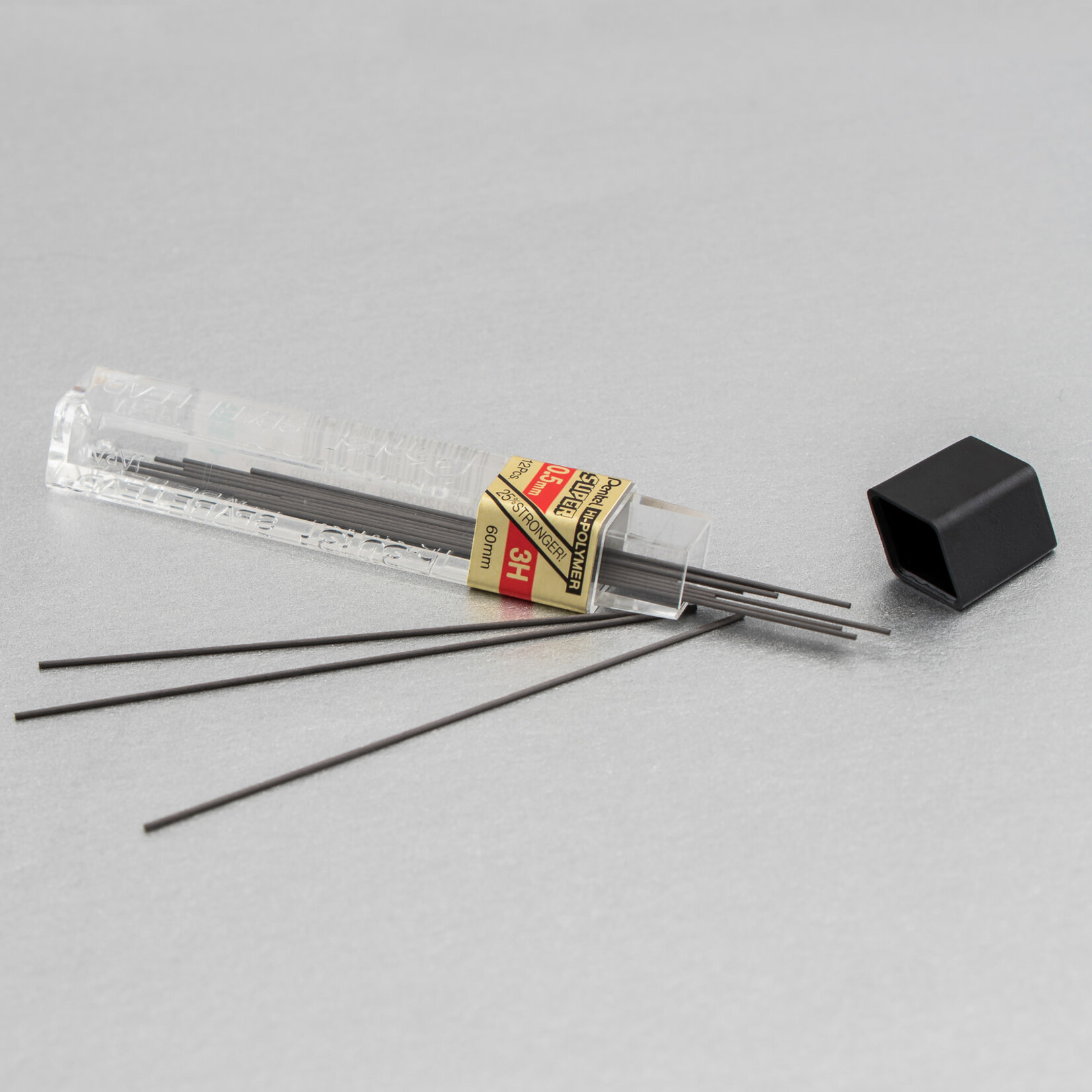 Pentel Lead Mechanical Pencil .5Mm 3H (12/Tube)