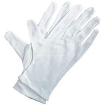 Art Alternatives Soft White Cotton Gloves, 4 Pack