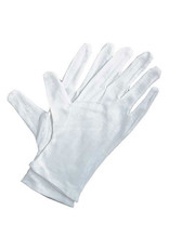 Art Alternatives Soft White Cotton Gloves, 4 Pack