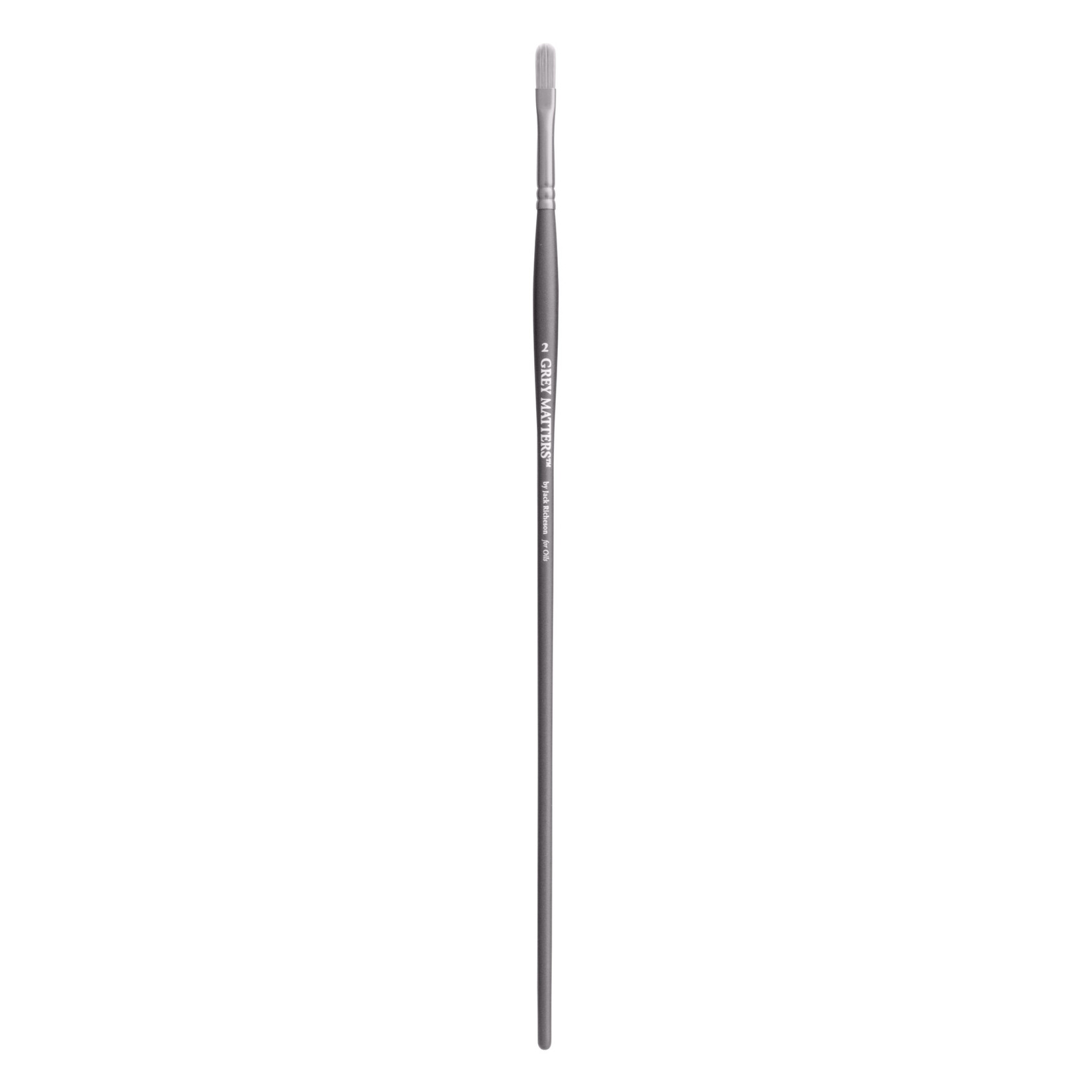 Jack Richeson Grey Matters Long Handle Oil & Acrylic Filbert 2