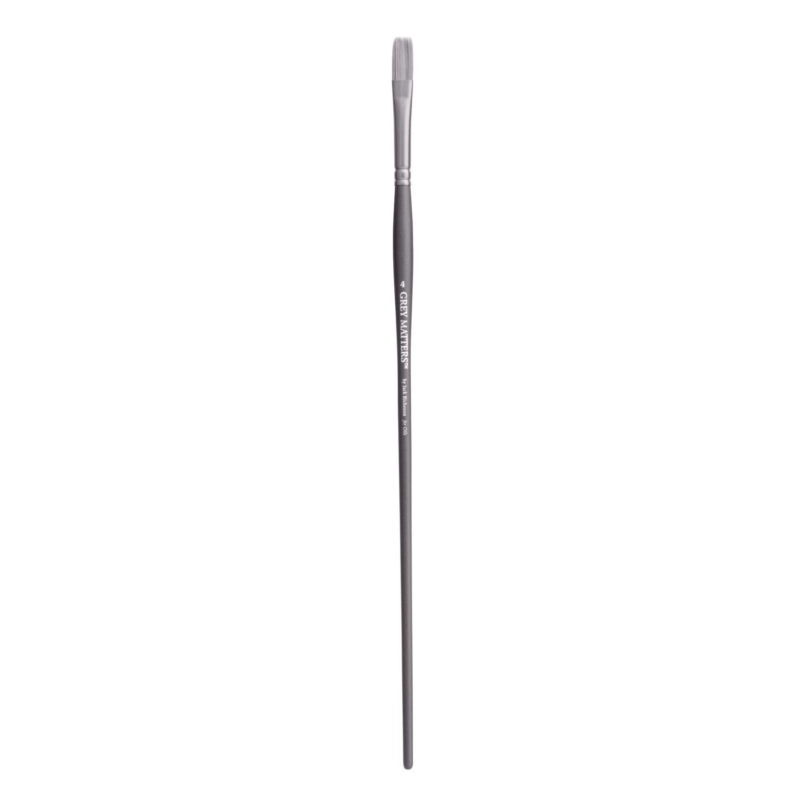 Jack Richeson Grey Matters Long Handle Oil & Acrylic Flat 4