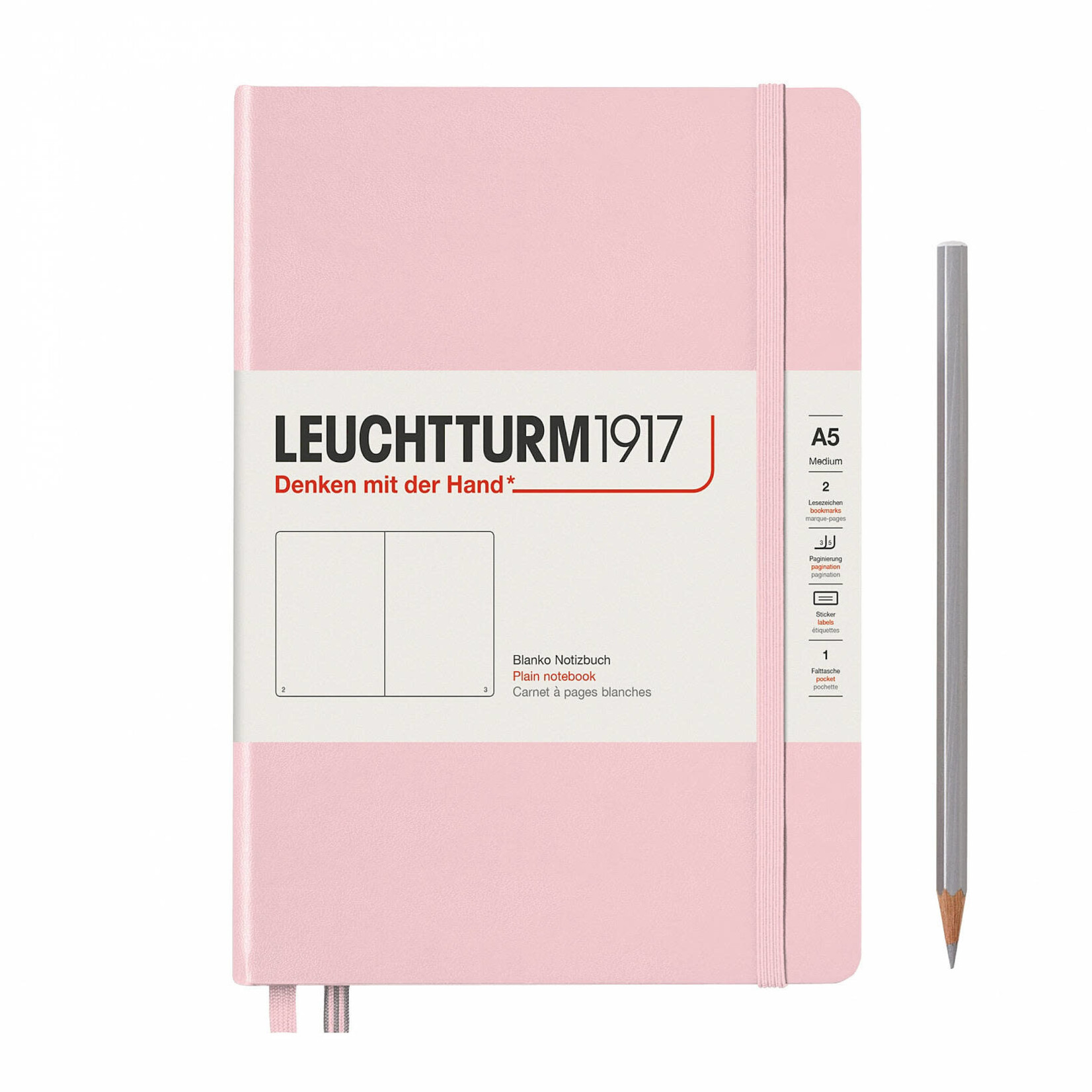 Leuchtturm Leuchtturm - Medium (A5) Powder / Hardcover / Plain