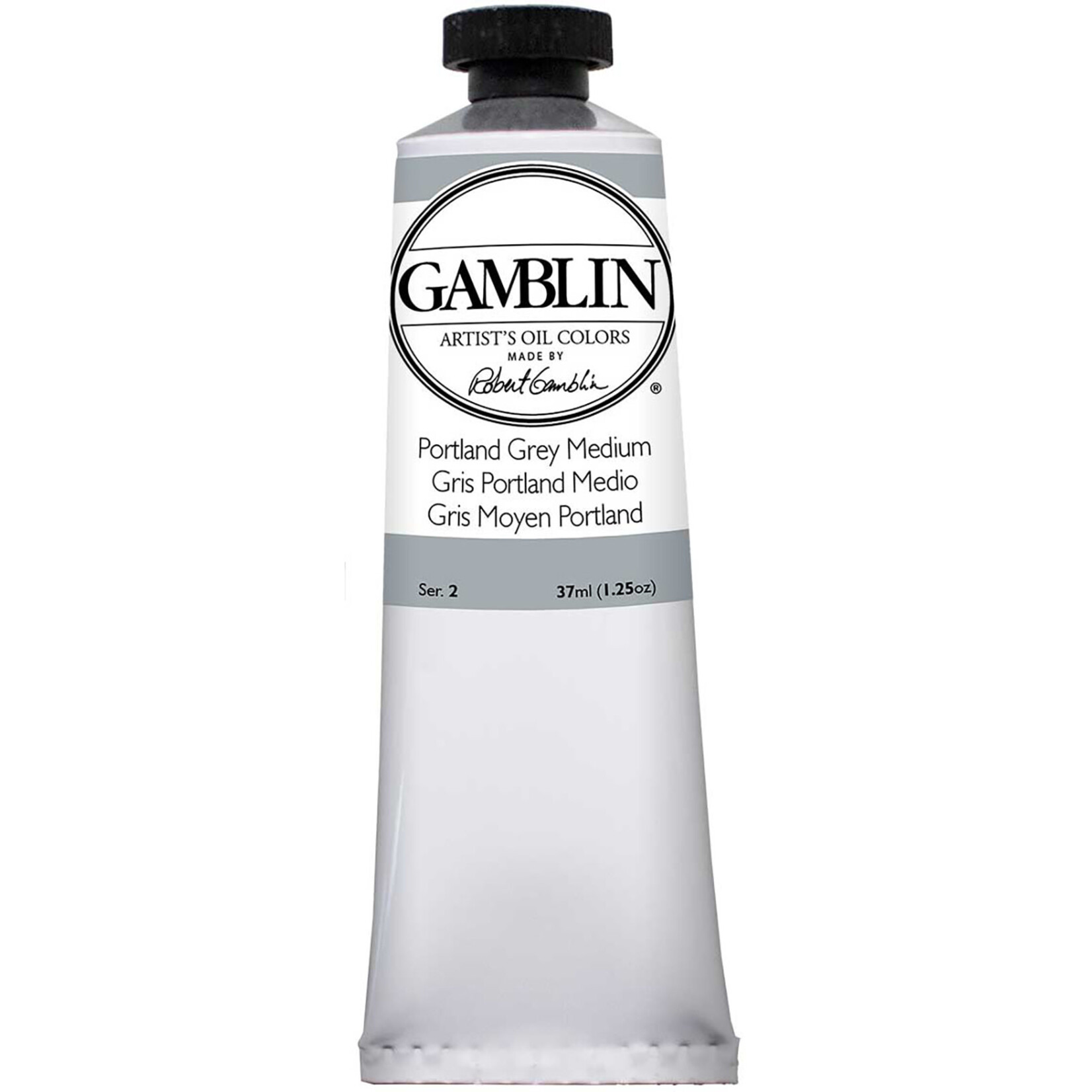 Gamblin Art Oil 37Ml Portland Grey Medium