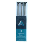 Art Alternatives Pigment Liner Sets, 3-Pen Set - .1, .3, .5 - Black