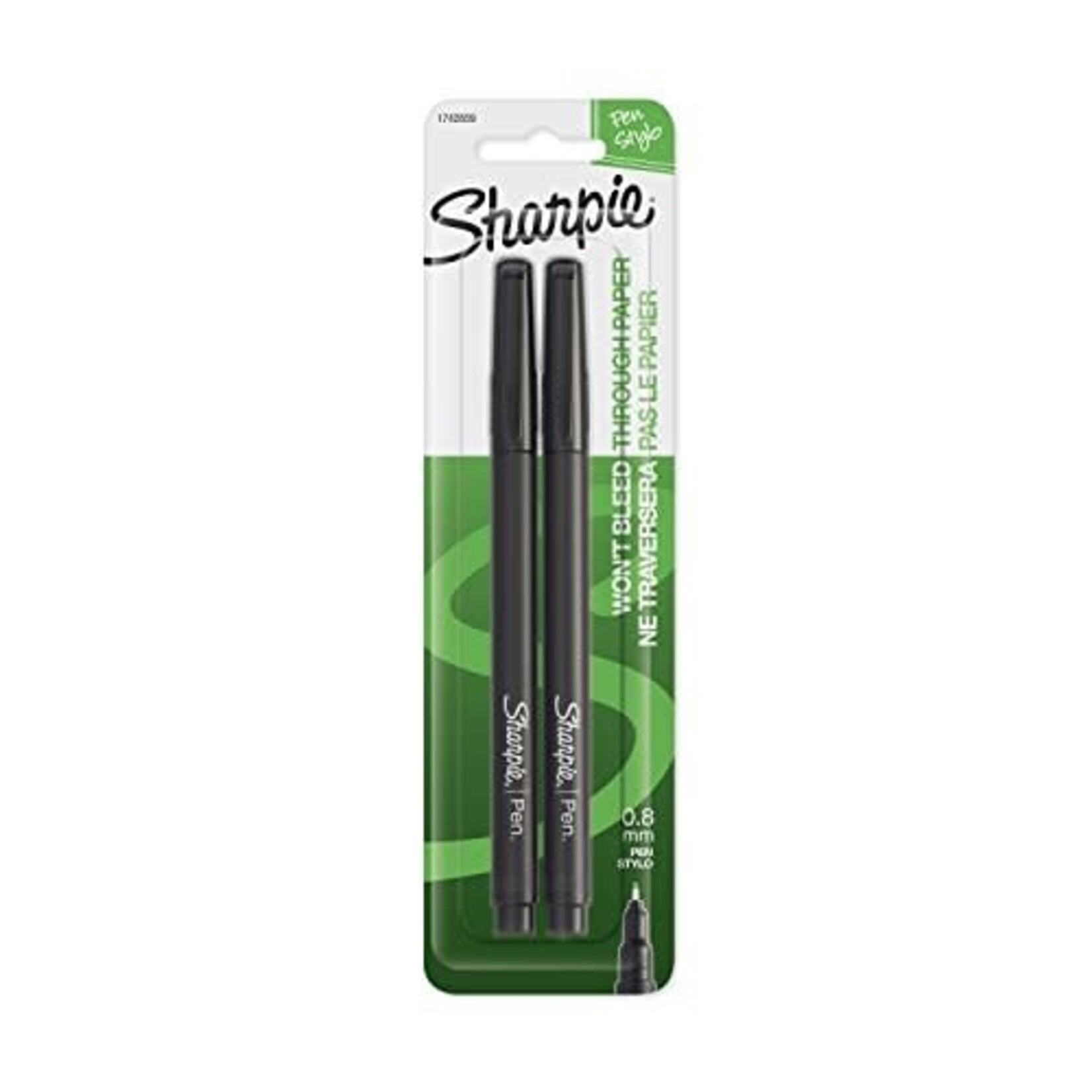 Sanford Sharpie Pen Black 2 Count