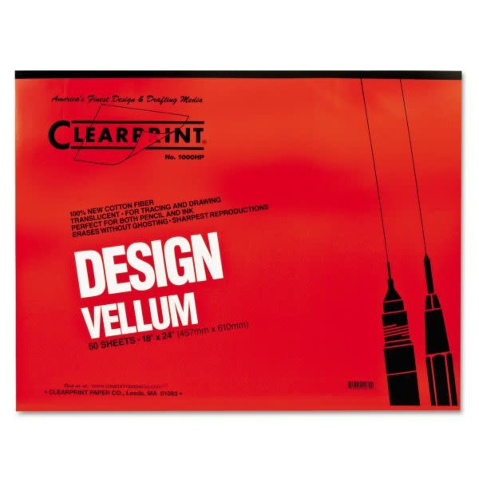 Clearprint Design and Sketch Pads, Unprinted, 18'' x 24''